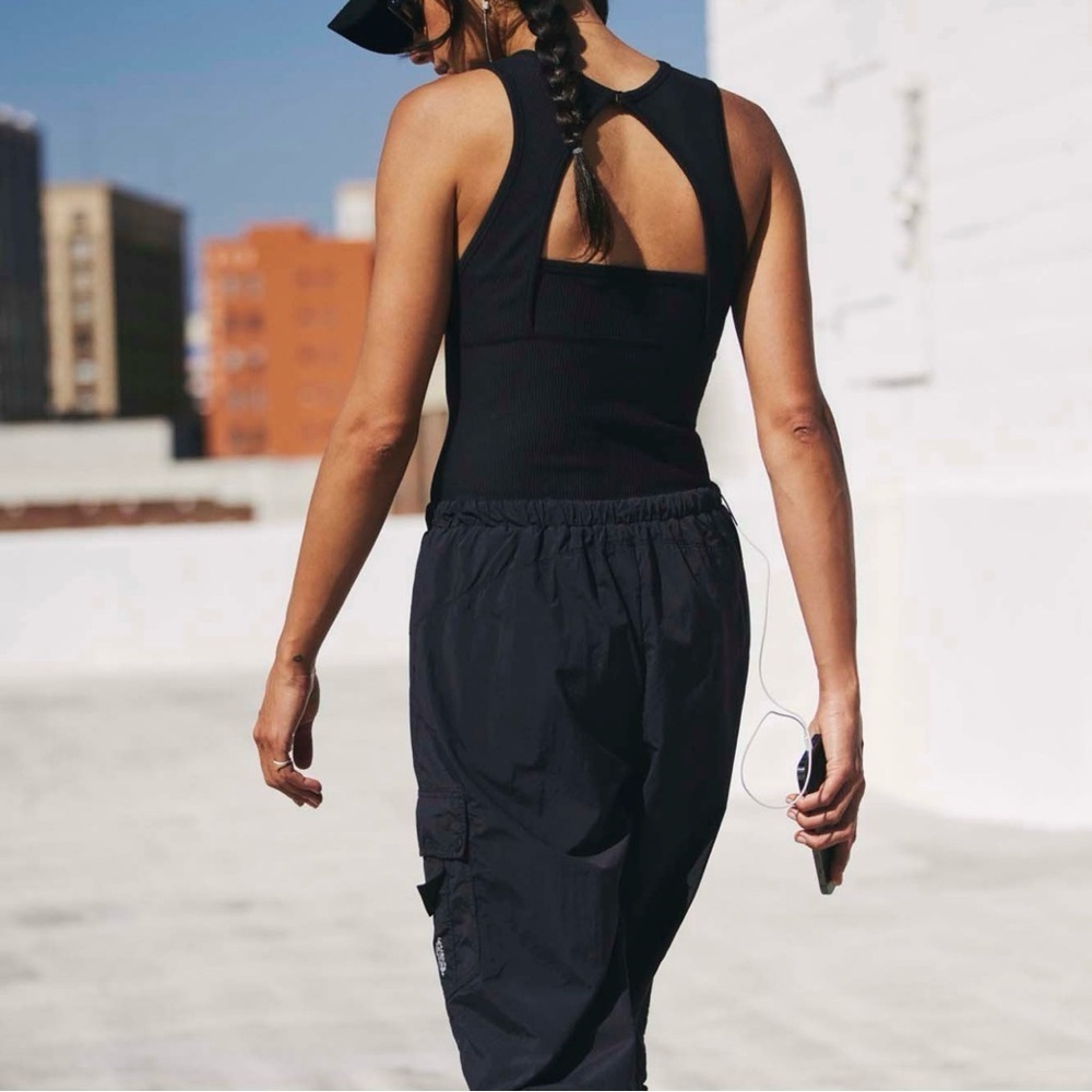 Free People Women’s Break it Down Black Onesie Sz Medium **see description - Picture 9 of 11